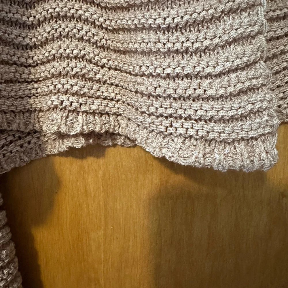 Anthropologie Blush Open Knit Cardigan - Picture 5 of 5